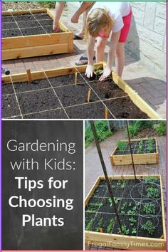 gardening with kids tips for choosing plants to grow in the garden and how to use them