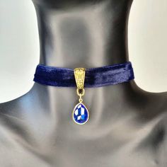 Beautiful velvet ribbon choker,adjustable perfect gift. Ribbon Choker, Navy Blue And Gold, Necklace Choker, Choker Necklaces, Velvet Ribbon, Blue And Gold, Cranberry, Choker, Choker Necklace