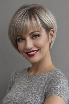 Hairstyle For Thick Hair - Hairstyles For Thin Hairs - Hairstyling For Thin Hair Beauty Hair Color, Classy Hairstyles, Extension Hair, Neon Hair, 50 Hair, Very Short Haircuts, Hair 2024, Bob Hairstyles For Fine Hair