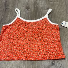 This Is A Cute Shirt That Is New With Tags. Cute Shirt, Arizona Jeans, Floral Shirt, Cute Shirts, Color Orange, Tank Shirt, Arizona, Womens Tops, Tank Tops