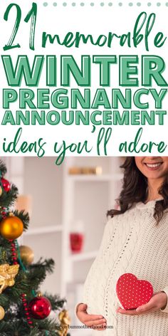 winter pregnancy announcement