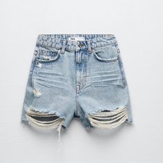 New With Tags Never Worn Zara Shorts! Love The Wash Of The Denim And The Rips. Perfect Pair Of High Waisted Cutoffs. High Waist Ripped Washed Blue Bottoms, Zara Washed Blue Bottoms With Pockets, Zara High Rise Distressed Bottoms, Zara High Waist Distressed Bottoms, Trendy Distressed Zara Bottoms, Zara Distressed Mid-rise Bottoms, Zara Mid-rise Distressed Bottoms, Zara Distressed Bottoms For Summer, Zara Straight Leg Ripped Bottoms