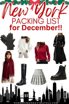 the new york packing list for december