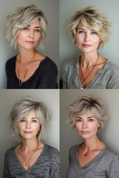 Fine Haircut, Styles For Women Over 50, Hair Volume, Messy Short Hair, Hairstyles For Women Over 50, Edgy Short Hair, Hairdos For Short Hair, Hair Styles For Women, Short Hair Over 60