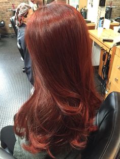 Villain Hair Color, Red Amber Hair, Amber Red Hair, Cooper Red Hair Color, Cooper Red Hair, Red Cooper, Wine Red Hair Color, Cooper Hair, Pretty Red Hair