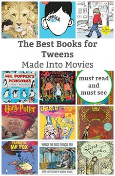 the best books for tweeens made into movies must read and must see,