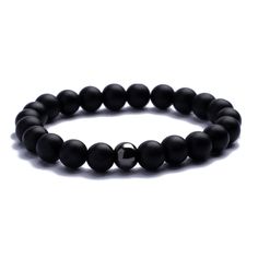 PRICES MAY VARY. Quality - The Black Onyx bracelet is made of top graded matte onyx stones and a black PVD plated pearl in our Signature Stainless Steel. For maximized durability we use a special Japanese ”crystal string”. Handmade - All Alton of Sweden jewelry is handcrafted to ensure that every detail is perfect, for an experience out of the ordinary. Size - The beaded bracelets are 7.5 inches in circumference. We always include an extra string and beads so you easily can customize the size. S