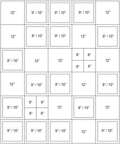 the size and width of each square is shown in this printable worksheet