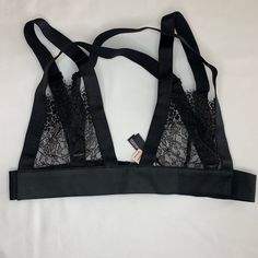 Brand New. Tag Attached. Never Worn Victoria’s Secret Black Bralette Size Small Adjustable Straps Adjustable Straps Triangle Top For Night Out, Black Bra With Adjustable Straps For Night Out, Evening Black Bra With Lace Trim, Black Lace Trim Bra For Evening, Evening Black Lace Trim Bra, Black Strappy Bra For Night Out, Black Triangle Top Bra For Night Out, Black Lace Bralette, Black Bralette