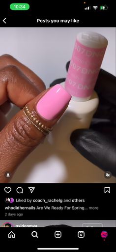 Dnd Gel Polish Colors Summer Pink, Pink Nails On Dark Skin Black Women, Barbie Pink Nails Dnd, Hot Pink Dnd Gel Polish, Dnd Gel Polish Colors Spring 2024, Dnd Neon Pink Gel Polish, Nail Aesthetics