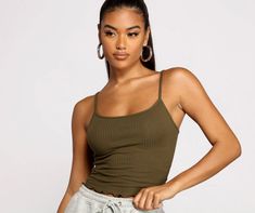 Keep it flirty in a frilly cami tank. This must-have cropped cami tank features a scoop neckline. spaghetti straps. and a frilly lettuce-edge hem. Complete your look with the matching jacket to layer with and a pair ofhigh waist jeans.Shop Matching... Bridesmaid Dresses Satin, Ribbed Cardigan