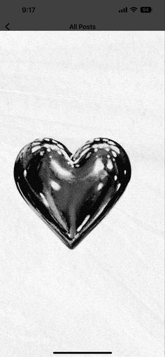 a black and white photo of a heart shaped object with the words all posts below it