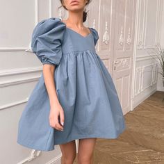 Elegant Square Collar Puff Short Sleeve High Waist A-Line Dress      Size   S / cm   M / cm   L / cm   XL/CM   XXL/CM     RUS   42   44   46   48   50     US   4-6   8   10   12   14     UK   8   10   12   14   16     AU   8   10   12   14   16     EU   34-36   38   40   42   44     Bust   Tile   84   88   92   96   100     Recommend   -   -   -   -   -     Waist   Tile   -   -   -   -   -     Recommend   -   -   -   -   -     Hip   Tile   -   -   -           Recommend   -   -   -           Shor 파티 드레스, Streetwear Summer, Mini Robes, Solid Color Dress, Mini Dress Casual, Puffed Sleeves Dress, Dress Silhouette, Mini Dresses Summer, Boho Casual