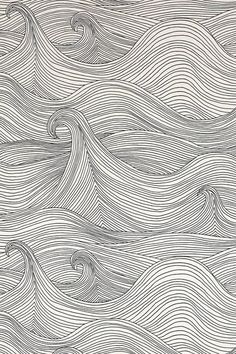 an abstract pattern with wavy lines