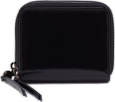 Black Evening Coin Purse With Zipper Closure, Modern Black Coin Purse With Zipper, Modern Black Coin Purse With Zipper Closure, Mini Wallet, Zip Wallet, Black Mini, Small Bag, High Gloss, Zip Around Wallet