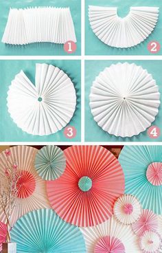 how to make paper fans for wall hangings