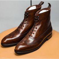 Brown Boots Fashion, Leather Boots For Men, Button Boots, Chelsea Boots Mens, Wedding Boots, Botas Chelsea, Dress Stylish, Mens Ankle Boots