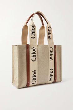 Neutral Bags, Neutral Bag, Felt Tote, Chloe Bag, Dark Brown Leather, Net A Porter, Canvas Tote