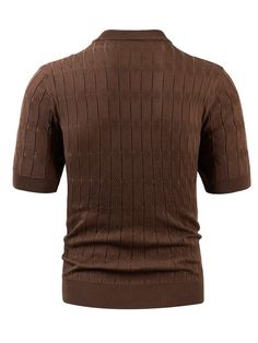 Manfinity Homme Hombres Top de punto unicolor de tapeta con botón | SHEIN USA Brown Knit Tops With Buttons, Brown Knit Top With Buttons, Cable Knit Sweater Vest, Sweater Vests, Work Friends, Knit Sweater Vest, Top Shein, Men's Knit, Makeup Eyeliner