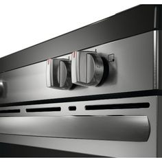 an oven with two knobs on each side