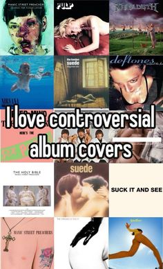 there are many different pictures in this collage with the words i love convertibleal album covers