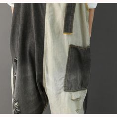 Quirky and fun, our Distressed Patchwork 90s Denim Overall will bring you back to the peak of fashion in the 21st century. Distressed denim and patchwork designs are accentuated by a loose hanging fit, creating an effortless style for a casual daytime look. Pair these overalls with sneakers and a tee for a youthful appearance you can sport daily. Specifications Material: Cotton Length: Full Length Fit: Loose Fit Pattern: Patchwork Features: Pockets Fabric Type: Denim Size Chart In CM Size Waist Women Loose Pants, Overalls Plus Size, Overalls Casual, Pants Overalls, Instagram Dress, 90s Denim, Hippie Dresses, Pants Large, Tank Top Camisole