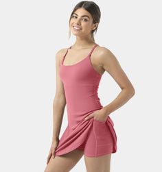 Halara Workout Dress, Everyday Workout, Golf Dresses, Bleach Wash, Everyday Dresses, One Piece Dress, Active Wear For Women, Flare Dress