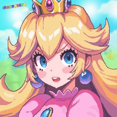 Princess Daisy Fanart, Princess Peach Pfp, Daisy Fanart, Peach Pfp, Peach Fanart, Smash Bros Wii, Princess Toadstool, Super Mario Bros Games, Super Princess Peach