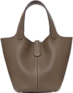 Formal Tan Pebbled Leather Bag, Everyday Tan Pebbled Leather Bag, Tan Pebbled Leather Bag For Everyday Use, Tan Textured Leather Shoulder Bag For Daily Use, Tan Pebbled Leather Shoulder Bag For Everyday Use, Tan Textured Leather Bag, Tan Textured Leather Office Bag, Rectangular Textured Calf Leather Bucket Bag, Daily Use Textured Calf Leather Bucket Bag