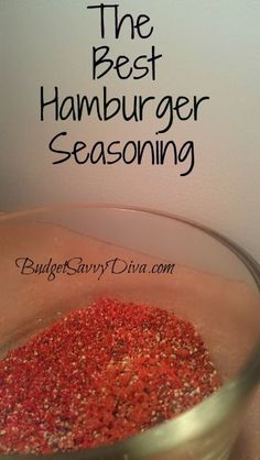 the best hamburger seasoning in a glass bowl