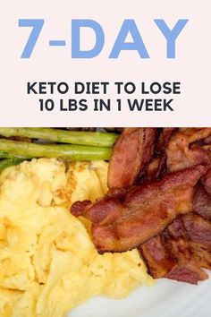 7-day keto diet to lose 10 lbs in 1 week. Simple weight loss guide to get started with ketogenic diet plan. #ketodiet #loseweight #ketogenicdiet Low Carb Meal, Resep Diet, Ketogenic Diet For Beginners, Keto Brownies, Makanan Diet, Keto Diet Menu