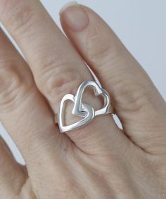 Heart to Heart Silver Ring, 923 Sterling Silver Eternal Love Heart to Heart High Polish Ring, Jewelry Gift Boxed for Her, Valentine's Day Gift for Her Ring Face Length: 0.50 inches Width: 0.80 inches High Polish Nickel Free Comes with a free gift pouch & box Free Shipping It is solid and comfortable to wear. It is oxidized and polished. Exclusive high Quality. We free ship in the US, and accept 30 days return for not used and or abused jewelry. It is Made in our 20 years old workshop. Old Workshop, March Birthstone Ring, Heart To Heart, Valentines Day Gifts For Her, Sterling Silver Filigree, Filigree Design, Gift Pouch, Eternal Love, Silver Filigree