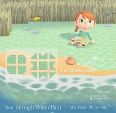 Water Path Acnh, Animal Crossing Sand Path, Acnh Sand Path, Path Acnh, Natural Floor, Blurred Background Photography, Animal Crossing Wild World, Path Design, City Folk