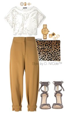 "Untitled #3270" by stylebydnicole ❤ liked on Polyvore featuring Clare V., STELLA McCARTNEY, TIBI, Gianvito Rossi, Pieces and Versace