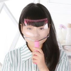 Diy Hair Trim, Bang Fringe, Trim Bangs, Hair Bang, Bangs Fringe, Hair Trim, Hair Bangs, Styling Comb, Salon Style