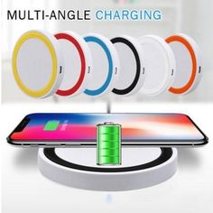 the multi - angle charging station is shown with four different colors