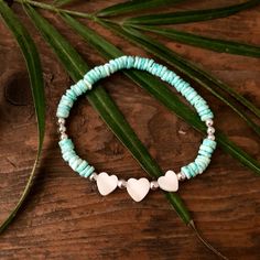 The Forever & Always Bracelet Is So Cute. This Bracelet Is Perfect For Any Age Group. It Brings A Fun Pop Of Color To Your Outfit And Screams Beach Vibes. The Bracelet Is Stretchy With Dyed Natural Shell, Silver Round Beads With 3 Mother Of Pearl Hearts. Size : 6 Inch Bracelet This Listing Is For 1 Aqua Puka Shell Bracelet ( Check Out Other Listings For More Color Options ) Smoke Free Home Handmade By Distant Reflections Handmade Heart Bracelet For Beach, Turquoise Heart Beads Bracelet For Beach, Heart Beads Bracelets For Beach, Puka Shell Bracelet, Bracelet Heart, Puka Shell, Pearl Heart, Shell Bracelet, Boho Bracelet