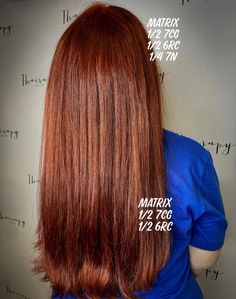 So Color Matrix Formulas Red Hair, Matrix Copper Formula, Matrix Red Hair Color Formula, Matrix Copper Hair Color Formula, Red Copper Hair Color Formulas, Matrix Color Formulas, Copper Formula, Golden Copper Hair Color, Golden Copper Hair