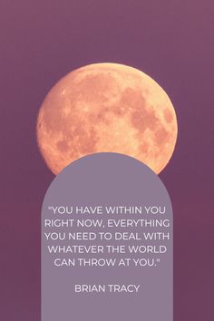 a full moon with the quote personal growth is a journey not a destination anonymouss