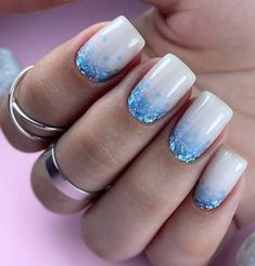 Nails Gel Ideas, Gel Ideas, Matte Pink Nails, Bright Nail Art, White Manicure, Nude Nail Designs, Blue Hearts, July Nails, Gel Designs