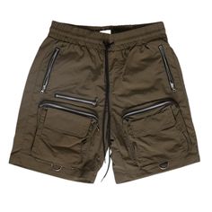 EPTM C4 SHORTS (Olive) - EPTM 3d Pocket, Ankle Boots With Jeans, How To Wear Ankle Boots, Edgy Streetwear, Hidden Compartments, Streetwear Shorts, Color Ways, Mid Top Sneakers, Colorful Scarf