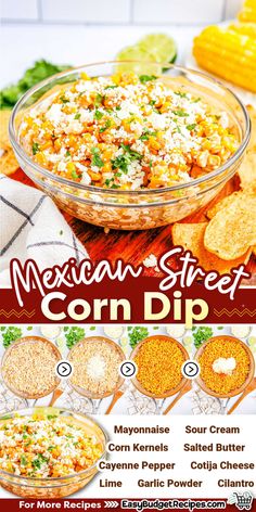 mexican street corn dip recipe with instructions