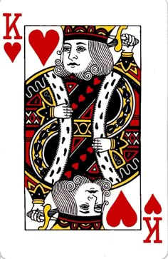 the king of hearts playing card