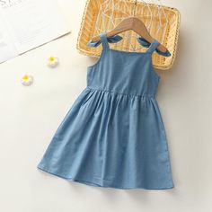 Solid Cotton Sundress For Summer, Solid Cotton Sleeveless Summer Dress, Summer Sleeveless Cotton Dress, Solid Cotton Sleeveless Dress For Spring, Solid Color Sleeveless Cotton Dress For Spring, Spring Sleeveless Cotton Dress, Solid Cotton Sundress For Spring, Summer Sleeveless Dress For Dress-up, Blue Sleeveless Dress For Beach