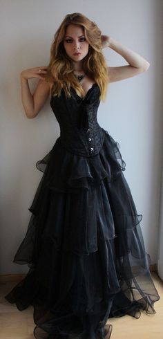 Lace Sweetheart Wedding Dress, A Prom Dress, Goth Wedding, Corset Dress Prom, Gothic Corset, Sweetheart Wedding Dress, Beauty Dress, Gothic Wedding, Black Wedding Dresses