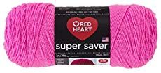 red heart super saver yarn in pink