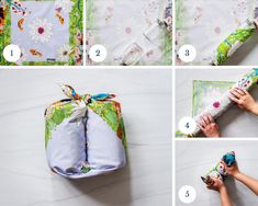 instructions to make a fabric covered book