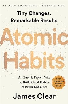 the book cover for atomic habitts by james clear