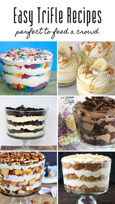 easy trifle desserts that are perfect to serve