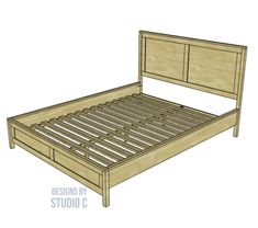 DIY Plans to Build the Nala Queen Bed Queen Bed, Diy Plans, Queen Beds, Storage Solution, Helpful Tips, Step By Step Instructions, Tool Box